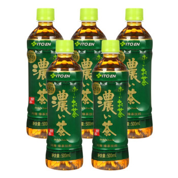 伊藤园itoen无糖茶饮品500ml15瓶整箱休闲茶饮料浓味绿茶500ml5瓶