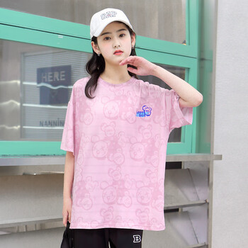 vjmj大女童套装12岁一15岁初中夏季学生胖女孩短袖夏天衣服加肥加大码