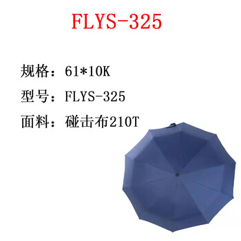 鲁凤来. 雨伞 全自动开合双人加大一键开收黑胶防晒10骨商务伞 (藏青色)