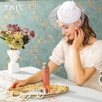 TAIC 太可纯钛迷你保温杯口红户外水杯礼物女士咖啡杯 140ml 炫彩红