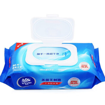 维达 卫生湿巾80片家庭装 带盖抽取 3包