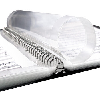 金得利乐谱夹钢琴谱夹册a4文件夹活页不反光可修改谱可爱改谱夹学生用架子鼓吉他谱夹册 黑色 CF340