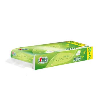 心相印茶语经典系列135克12粒装四层卷筒卫生纸(1620g*2提)BT2812