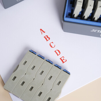 旗牌（Shachihata）Artline 英文字母符号拼接自由组合印章套装号码机 36字粒 8.2*6.4mm 1号 EGRA-33M 1套