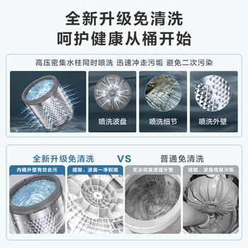 小天鹅（LittleSwan）波轮洗衣机全自动  6.5公斤 健康免清洗 品质电机 宿舍 租房神器 小型迷你 双层平衡圈 TB65V668E
