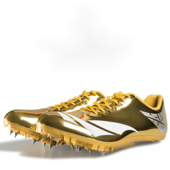 体考鞋钉鞋田径短跑男女跑步比赛跳远学生中长跑钉子鞋 1001黄金战靴