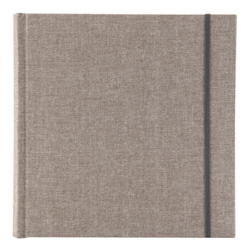 NCL仲林插袋式布艺相册200张6寸 影集/家庭相薄照片书 棕色 NB-2UP6-BR