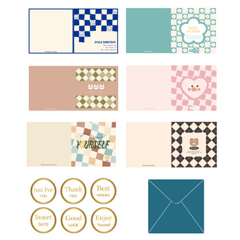 狮洛德 贺卡明信片小清新创意卡通生日祝福卡邀请卡留言手写小卡片6张带信封 狮洛德 贺卡明信片小清新创意卡通生日祝福卡邀请卡留言手写小卡片6张带信封