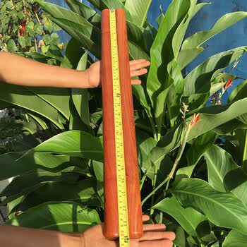 擀面杖实木家用大号木果紫檀烘焙工具赶面条车载防身 60厘米细加长木