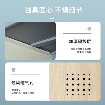 今丰 更衣柜铁皮柜员工柜寄存包柜储物柜木纹转印浅枫木色二门更衣柜