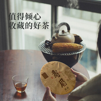 熙溪 福鼎白茶 2020年原料寿眉100g 紧压茶小茶饼