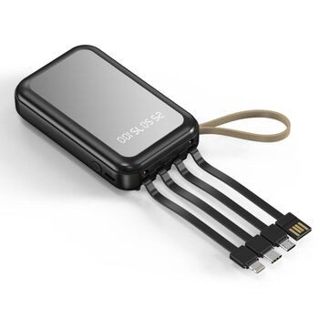 小米同类型迷你充电宝2万毫安大容量快充自带4线移动电源苹果安卓