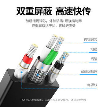 绿联USB转RS232串口连接转换线 工业级DB9针公头串口连接调试线 适用Com口数控机床收银机 2米 20218