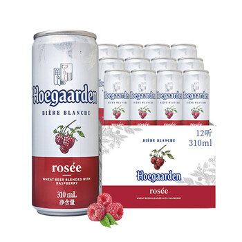 rose福·佳啤酒玫瑰红啤酒精酿风味果啤310ml*12听装 玫瑰红啤酒310ml
