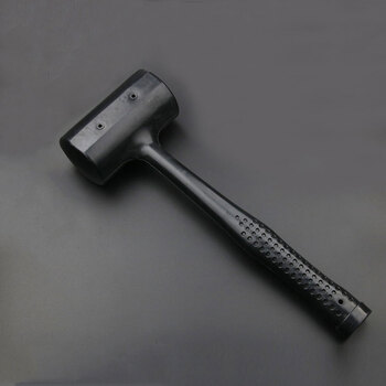 锤橡胶锤橡皮锤子皮榔头装修工具地板瓷砖大理石安装工具 防震锤-大号