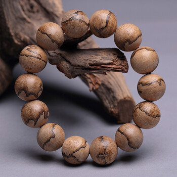 【虎皮纹 果蜜香】加里曼丹沉香手串  16mm  16.1克