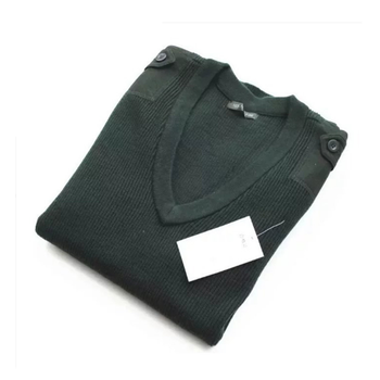 07式 圆领v领拉链军官毛衣衫背心保暖橄榄绿绒衣男士秋冬 干部 单件v