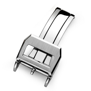 手表折叠扣配 万国iwc蝴蝶扣 飞行员手表表带扣 折叠扣男18mm 银扣