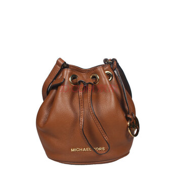 科尔斯 michaelkorsmk 抽绳单肩斜挎包 32f4gjlc3l迷你款水桶包 棕色