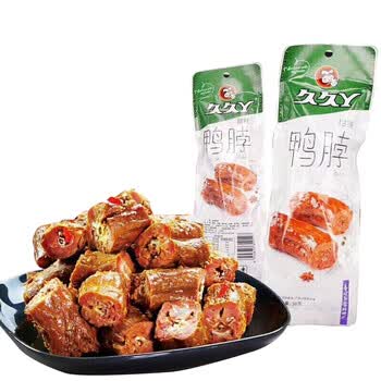 久久丫 零食品小吃 甜辣鸭脖38g