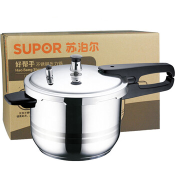 苏泊尔(SUPOR)24cm不锈钢复底高压锅压力锅压力煲EY24AS01(明火电磁炉通用)