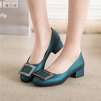 特大码女鞋32-45码sn7858 墨绿色 42【图片 价格 品牌 报价】-京东