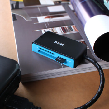 SSK飚王 SCRM330 高速USB3.0多合一读卡器 支持TF\SD\CF等手机相机卡
