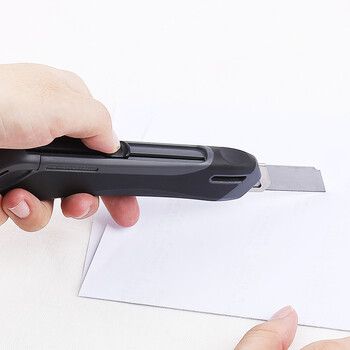 国誉(KOKUYO)美工刀大号FLANE安全便携手工刀裁纸刀附刀片收纳盒 办公用品 橙色 1个 HA-S200YR 国誉(KOKUYO)美工刀大号FLANE安全便携手工刀裁纸刀附刀片收纳盒 办公用品 橙色 1个 HA-S200YR