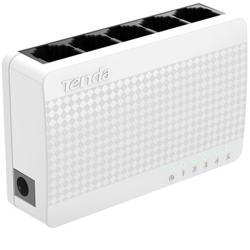 
                                                                                腾达（Tenda）S105 5口百兆交换机 4口家用宿舍交换器 监控网络网线分线器 分流器 兼容摄像头                