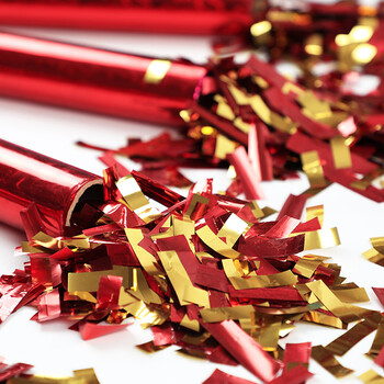 圣雷诗 结婚庆用品 手持婚礼彩炮礼花筒喷彩带 生日派对开业庆典礼炮