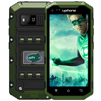 优豊(uphone)U5B 联通3G三防智能手机 双卡双待 军绿色