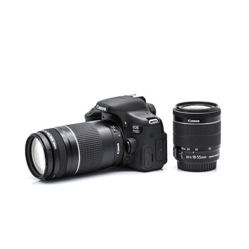 佳能CanonEOS750D单反相机套机EFS18-55STM配75-300远摄变焦镜头