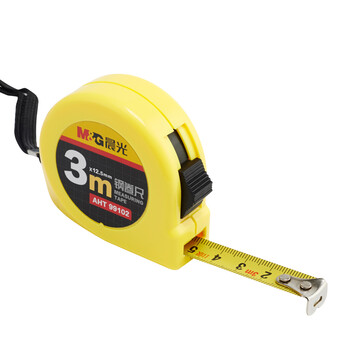 晨光(M&G)文具3m锁定钢卷尺 办公/家庭装修通用尺子 木工尺装修测量钢卷尺 办公用品 单个装AHT99102 晨光(M&G)文具3m锁定钢卷尺 办公/家庭装修通用尺子 木工尺装修测量钢卷尺 办公用品 单个装AHT99102