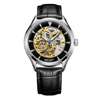 美格尔(megir)男士机械手表 时尚商务全自动机械表 镂空男生腕表62020