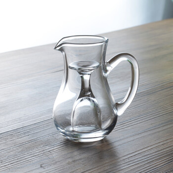 加厚白酒分酒器醒酒玻璃套装公杯分配壶小烈酒一口杯家用店带刻度 120