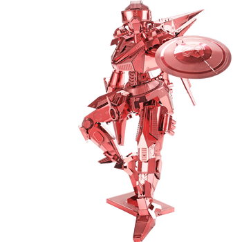 3d立体金属拼图diy手工拼装人物模型战警机器人玩具 战警(红色)