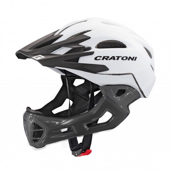 儿童头盔 全盔 保护嘴巴kokua s可用2 白黑色-s-m码现货