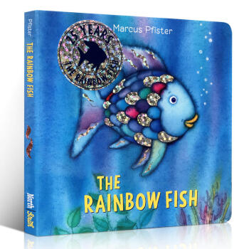 彩虹鱼 英文原版 The Rainbow Fish 纸板书 1993年凯特格林纳威奖