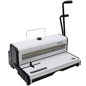 雷盛(rayson) td-205d铁圈装订机49孔抽刀a3台历挂历双线圈装订机打孔