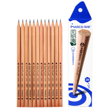 东琴良品（DQLP） 东琴良品 办公原木书写铅笔 学生铅笔 素描绘图铅笔 12支盒装 2B 6001系列12支盒装