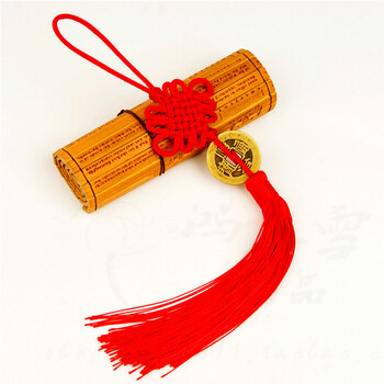 重熙中国结挂件铜钱中国结中国特色礼物送老外出国外事礼品红色