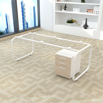 麦森maisen老板桌大班台经理办公桌1.6米枫木色桌+侧柜不含活动柜MS-JLZ-123