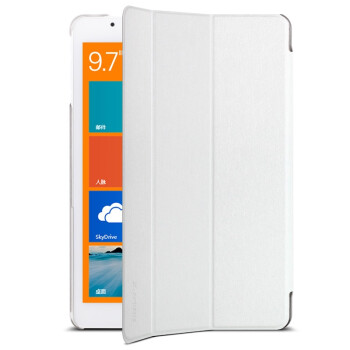 台电（Teclast）X98 Air 3G/II P98 3G/4G 专用高级皮套 电压 蚕丝纹 白色 保护套壳 适用9.7英寸平板电脑