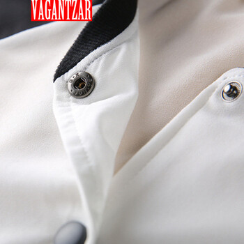 VAGANTZAR欧洲站2015春夏新款薄开衫宽松款雪纺印花外套防晒衣空调衫 白色 M