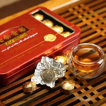 七彩雲南茶叶 普洱茶 生茶 普洱沱茶 天香小金沱 72g/盒 线下同款