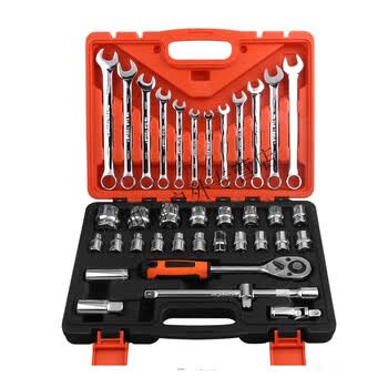 汽车套筒扳手套装棘轮扳手组合车载维修工具组套