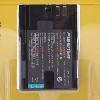 
                                        
                                        品胜（PISEN）LP-E6 数码相机电池 适用于佳能EOS 5D Mark II/EOS 7D/60D                