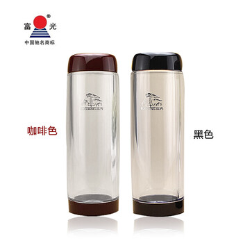 
                                                                                富光 杯 FGF-731/732/733 卓尔口杯 PC 隔热随手杯旅行杯 塑料水杯茶杯 黑色 350ml FGF-731                