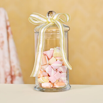 欧式玻璃糖果罐糖缸玻璃储物罐甜品台装饰婚庆家居软装摆件 f款