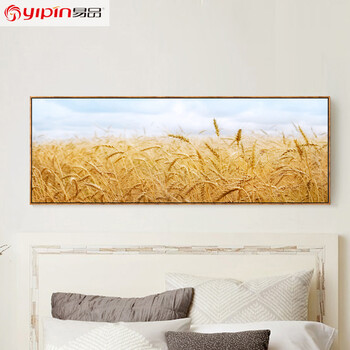 
                                        易品（YIPIN） 装饰画客厅花卉现代卧室书房挂画沙发背景墙画大气壁画办公室乔迁送礼 九兰图 50X150                
